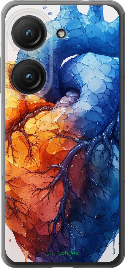 Силиконовый чехол Арт-сердце для Asus Zenfone 9 - 6034u-2842 изображение 