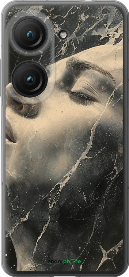 Силиконовый чехол Мраморная женщина для Asus Zenfone 9 - 6040u-2842 изображение 