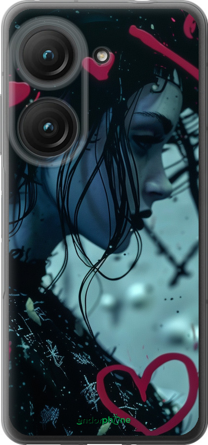 Силиконовый чехол XO Love v2 для Asus Zenfone 9 - 6057u-2842 изображение 