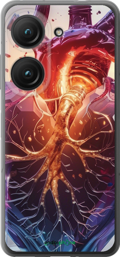 Силиконовый чехол Crystal Heart для Asus Zenfone 9 - 6070u-2842 изображение 