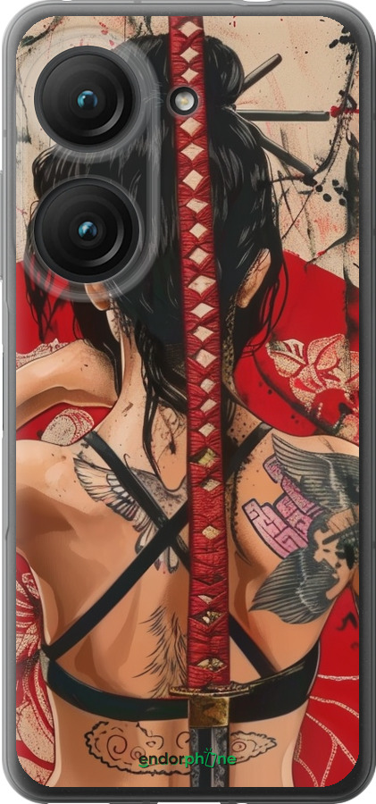 Силиконовый чехол Тайна катаны для Asus Zenfone 9 - 6074u-2842 изображение 