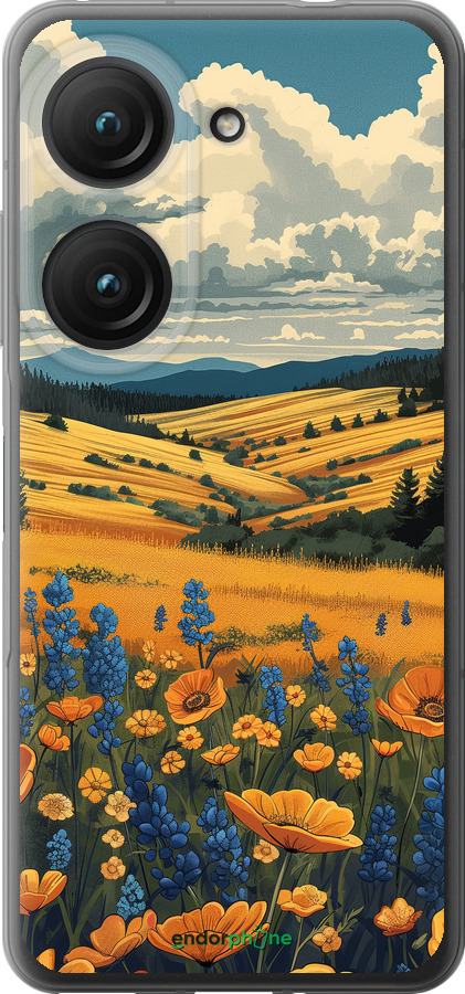 Силиконовый чехол Украинское поле для Asus Zenfone 9 - 6082u-2842 изображение 