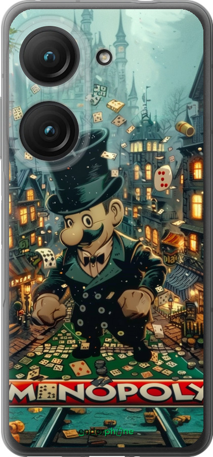 Силиконовый чехол Сказочный Monopoly для Asus Zenfone 9 - 6086u-2842 изображение 