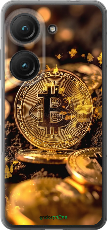 Силиконовый чехол Золотая лихорадка биткойна для Asus Zenfone 9 - 6089u-2842 изображение 