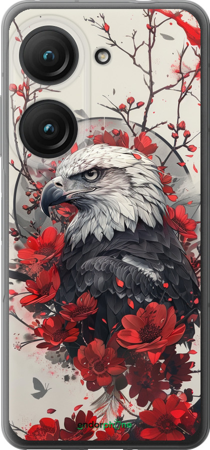 Силиконовый чехол Рубиновый орел для Asus Zenfone 9 - 6103u-2842 изображение 