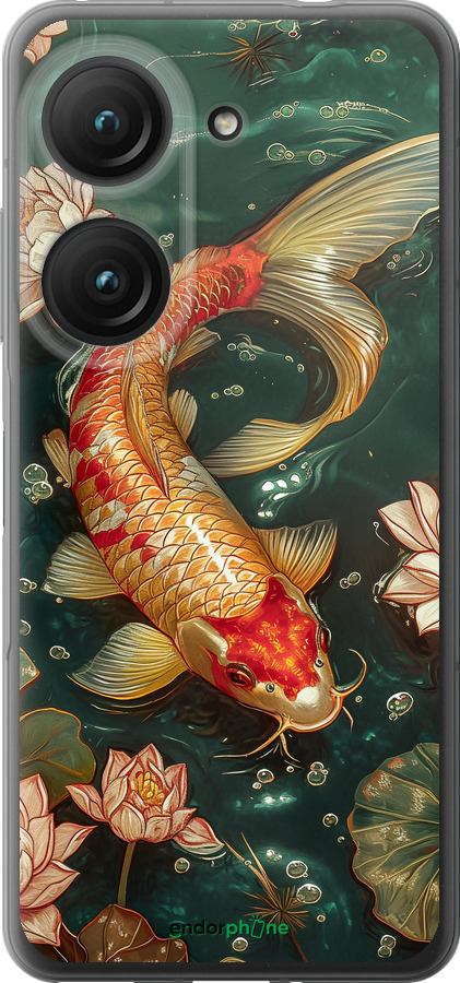 Силиконовый чехол Мелодия Лотоса для Asus Zenfone 9 - 6106u-2842 изображение 