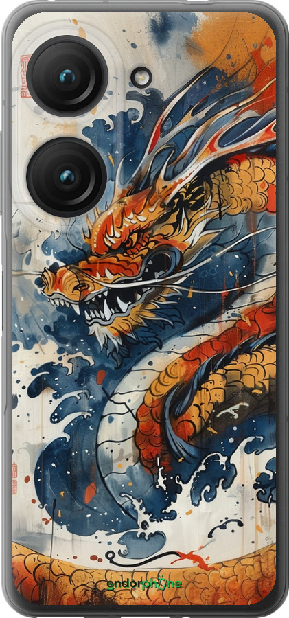 Силиконовый чехол Ярость дракона для Asus Zenfone 9 - 6112u-2842 изображение 