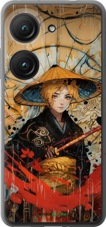 Силиконовый чехол Самурайская отвага для Asus Zenfone 9 - 6115u-2842 изображение 