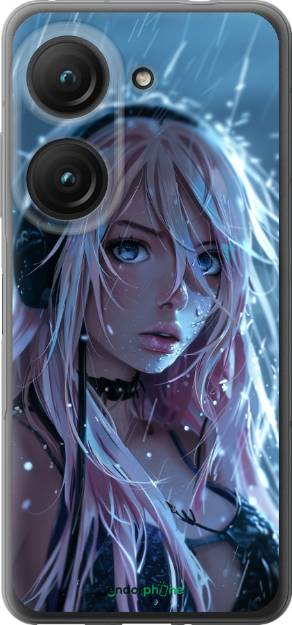 Силиконовый чехол Неоновый дождь для Asus Zenfone 9 - 6119u-2842 изображение 