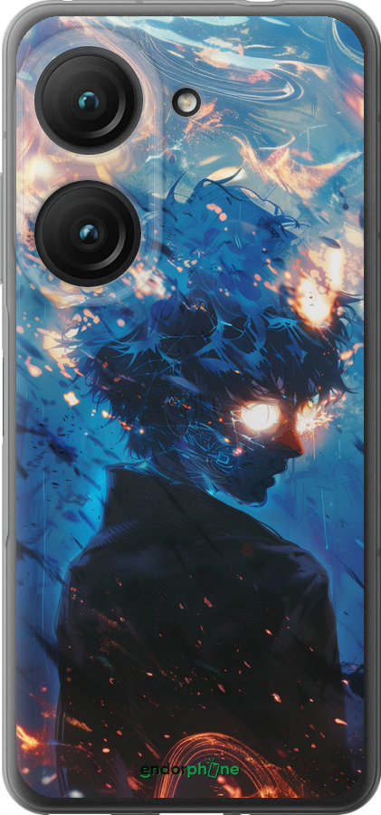 Силиконовый чехол Сатору Годжо для Asus Zenfone 9 - 6129u-2842 изображение 