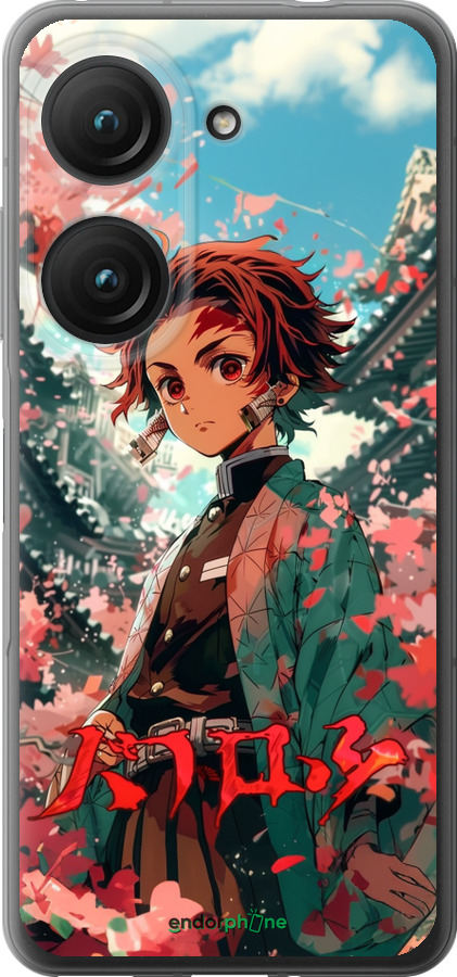 Силиконовый чехол Tanjiro Kamado для Asus Zenfone 9 - 6132u-2842 изображение 