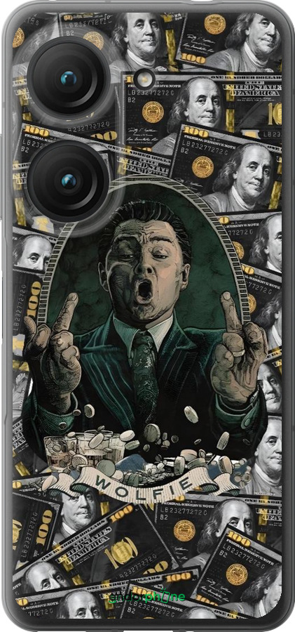 Силиконовый чехол Волк с валл стрит для Asus Zenfone 9 - 6287u-2842 изображение 