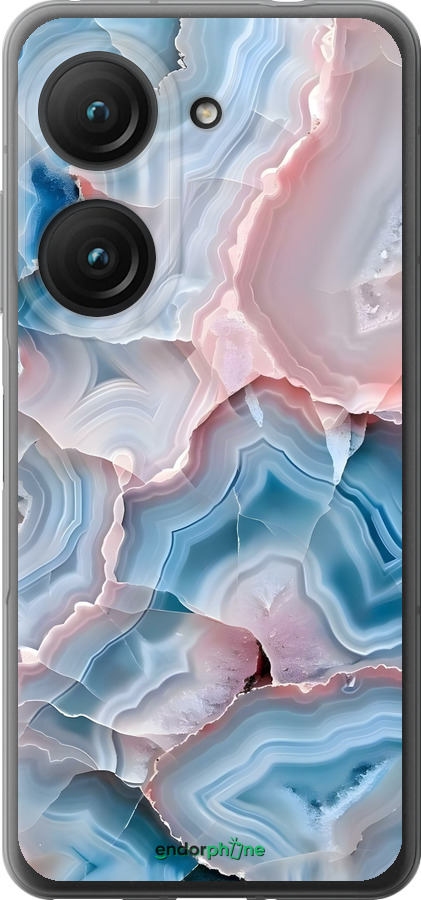 Силиконовый чехол Мрамор для Asus Zenfone 9 - 6306u-2842 изображение 