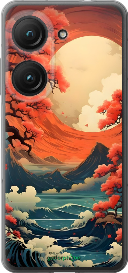 Силиконовый чехол Природа японии для Asus Zenfone 9 - 6327u-2842 изображение 