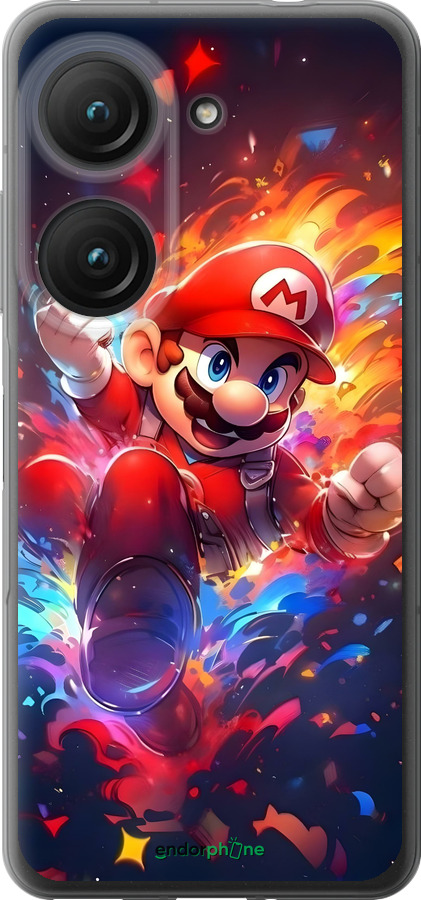 Силіконовий чехол Супер Маріо для Asus Zenfone 9 - 6342u-2842 изображение 