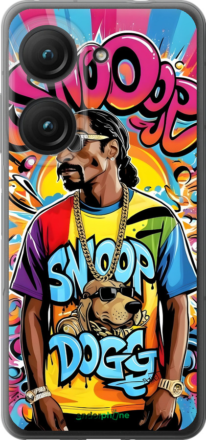 Силиконовый чехол Снуп дог для Asus Zenfone 9 - 6348u-2842 изображение 