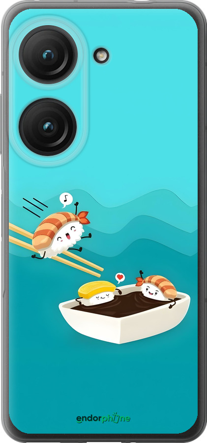 Силиконовый чехол Суши для Asus Zenfone 9 - 6354u-2842 изображение 