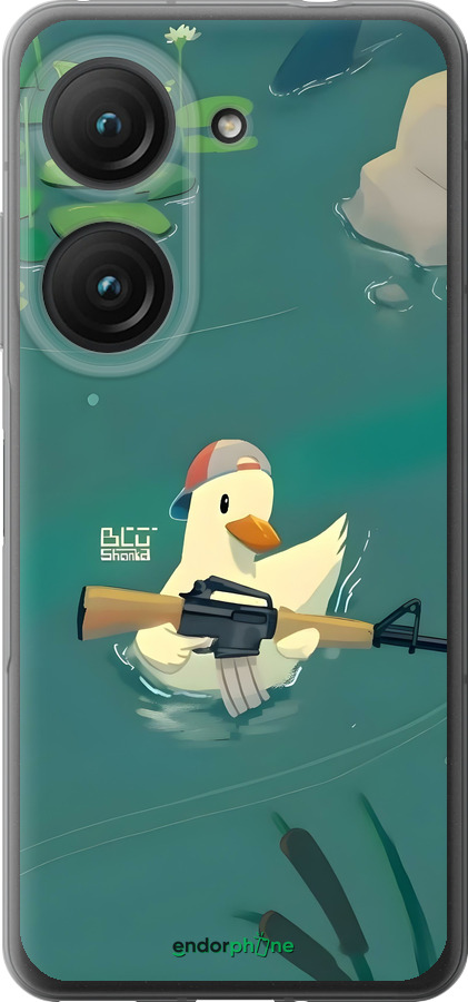 Силиконовый чехол Уточка с автоматом для Asus Zenfone 9 - 6356u-2842 изображение 