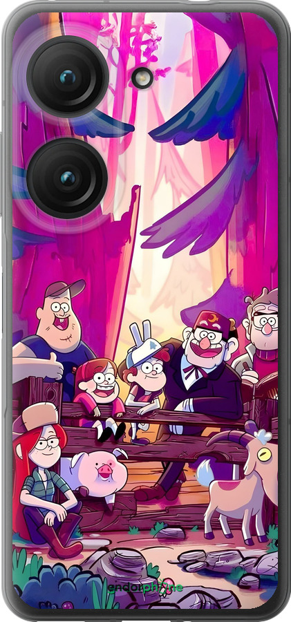 Силиконовый чехол Гравити Фолз для Asus Zenfone 9 - 6365u-2842 изображение 