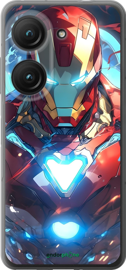 Силиконовый чехол Железный человек для Asus Zenfone 9 - 6372u-2842 изображение 