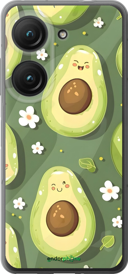 Силиконовый чехол Авокадо для Asus Zenfone 9 - 6380u-2842 изображение 