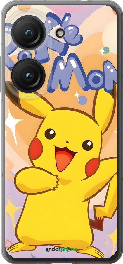 Силиконовый чехол Пикачу для Asus Zenfone 9 - 6383u-2842 изображение 