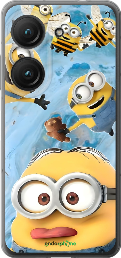 Силиконовый чехол Миньоны для Asus Zenfone 9 - 6386u-2842 изображение 