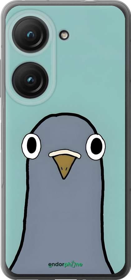 Силиконовый чехол Голубь для Asus Zenfone 9 - 6388u-2842 изображение 