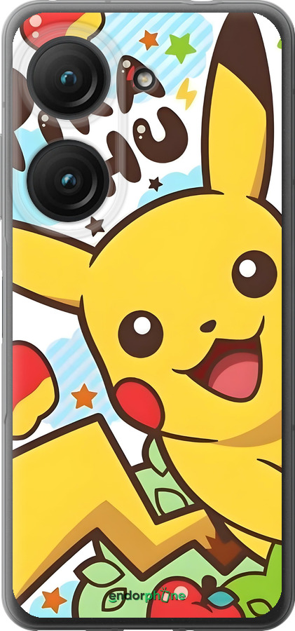 Силиконовый чехол Пикачу 2 для Asus Zenfone 9 - 6391u-2842 изображение 