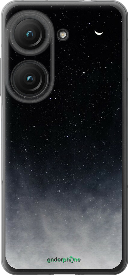 Силиконовый чехол Сині хмари, Синій місяць для Asus Zenfone 9 - 6396u-2842 изображение 