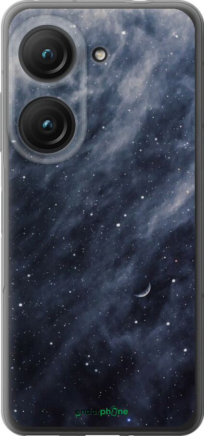 Силиконовый чехол Голубые облака, Голубая луна для Asus Zenfone 9 - 6398u-2842 изображение 