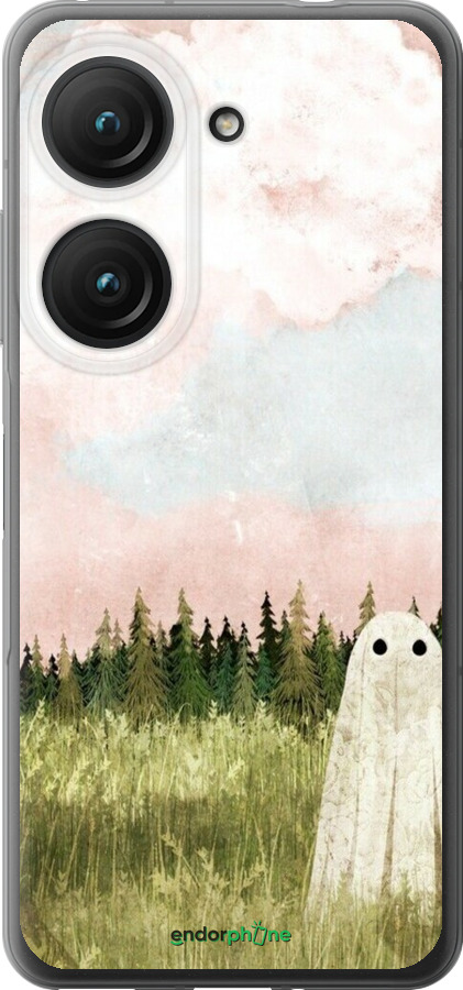 Силиконовый чехол Привидение для Asus Zenfone 9 - 6401u-2842 изображение 