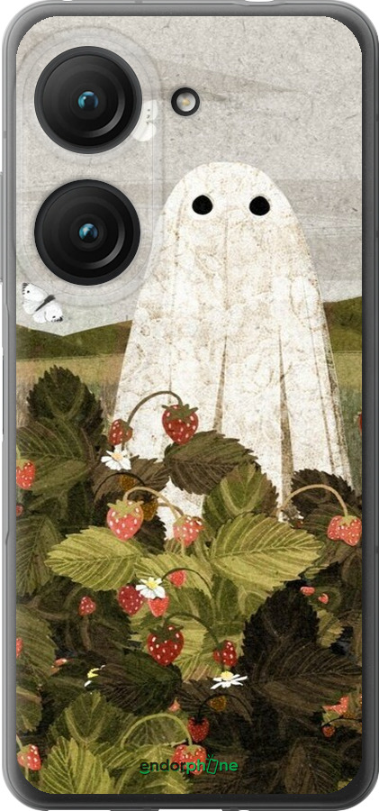 Силиконовый чехол Клубничные поля и привидения для Asus Zenfone 9 - 6426u-2842 изображение 