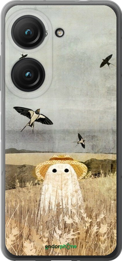 Силиконовый чехол Призрак в поле для Asus Zenfone 9 - 6427u-2842 изображение 