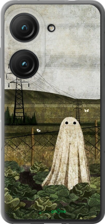 Силиконовый чехол Иллюстрация призрак в капусте для Asus Zenfone 9 - 6440u-2842 изображение 