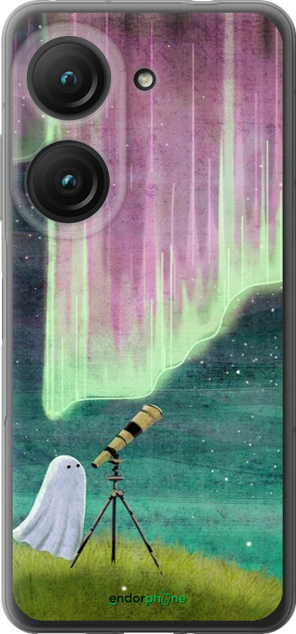 Силиконовый чехол Привидение и звезды для Asus Zenfone 9 - 6443u-2842 изображение 