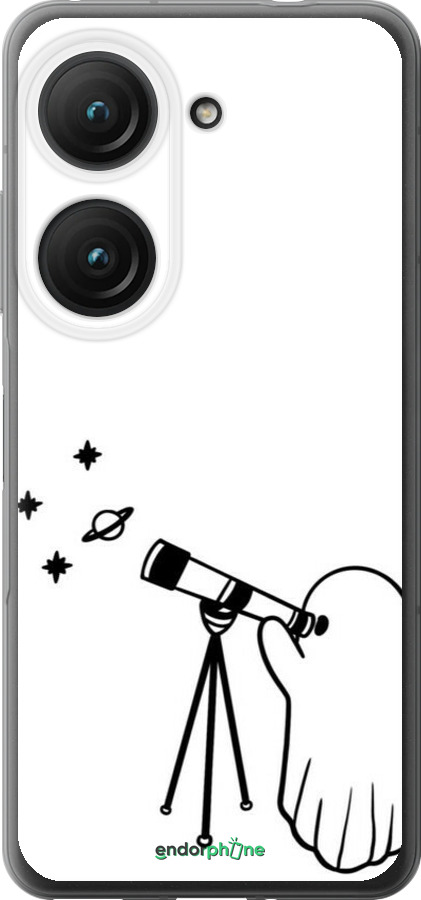 Силиконовый чехол Привидение астроном для Asus Zenfone 9 - 6444u-2842 изображение 