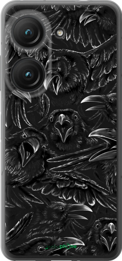 Силиконовый чехол Воронья ярость для Asus Zenfone 9 - 6474u-2842 изображение 