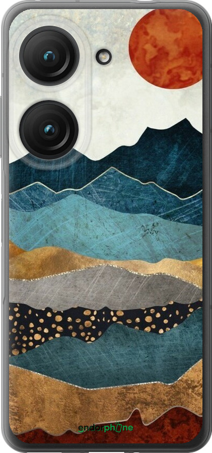 Силиконовый чехол Янтарный закат для Asus Zenfone 9 - 6475u-2842 изображение 