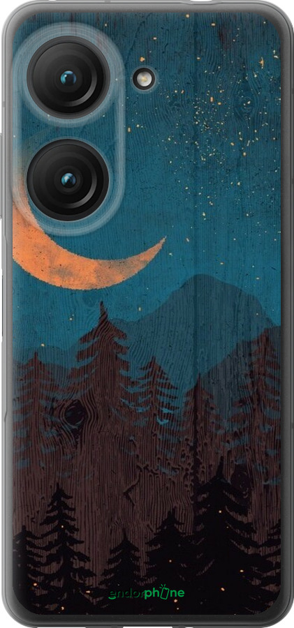 Силиконовый чехол Звездный лес для Asus Zenfone 9 - 6480u-2842 изображение 