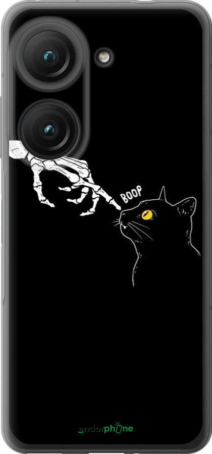 Силіконовий чехол Кішка для Asus Zenfone 9 - 6505u-2842 изображение 