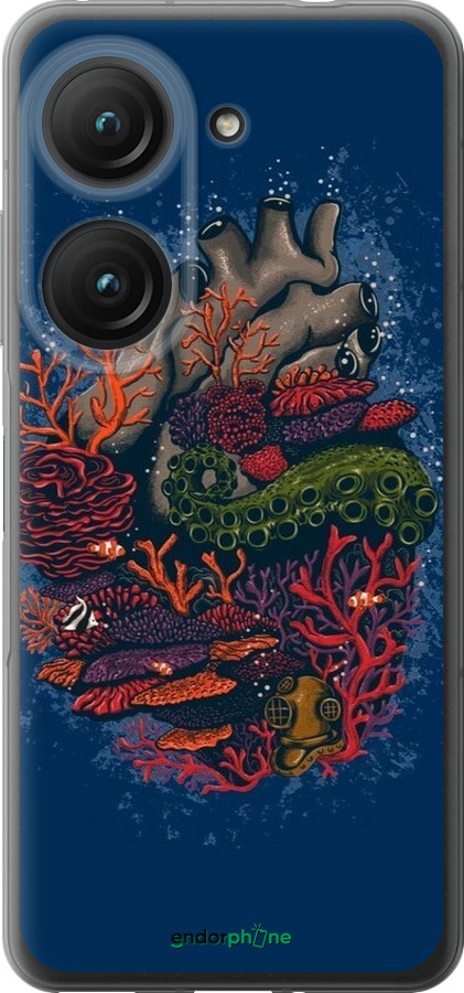 Силиконовый чехол Сердце моря для Asus Zenfone 9 - 6506u-2842 изображение 