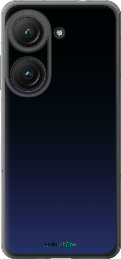 Силіконовий чехол Градієнт у темно-синьому стилі для Asus Zenfone 9 - 6542u-2842 изображение 