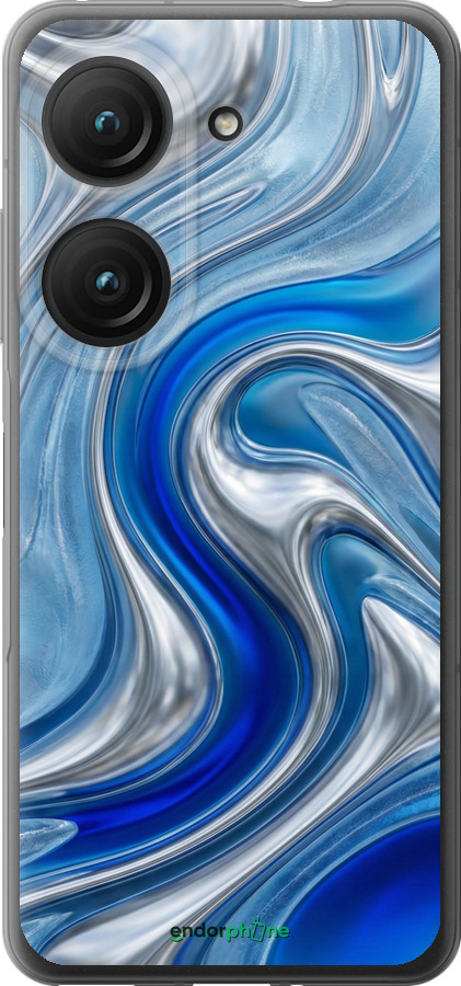 Силиконовый чехол Liquid Chrome для Asus Zenfone 9 - 6781u-2842 изображение 