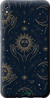 Силіконовий чехол Celestial Harmony: Sun & Moon Gold Mystic Pattern для Asus ZENFONE Live ZB501KL - 6778u-1128 изображение 