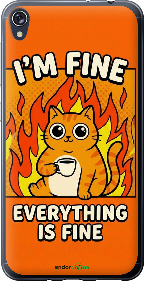 Силиконовый чехол Funny Cat для Asus ZENFONE Live ZB501KL - 6786u-1128 изображение 