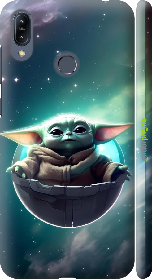 3D пластиковый матовый чехол Малышь йода для Asus Zenfone Max M2 ZB633KL - 6294m-1629 изображение 