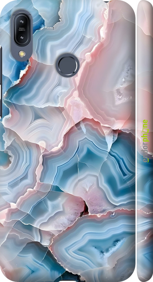 3D пластиковый матовый чехол Мрамор для Asus Zenfone Max M2 ZB633KL - 6306m-1629 изображение 