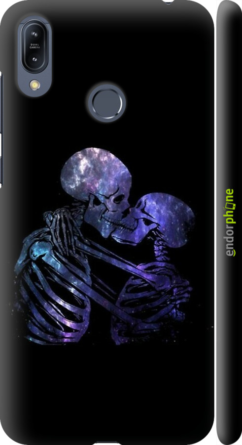 3D пластиковый матовый чехол С изображением скелета для Asus Zenfone Max M2 ZB633KL - 6537m-1629 изображение 