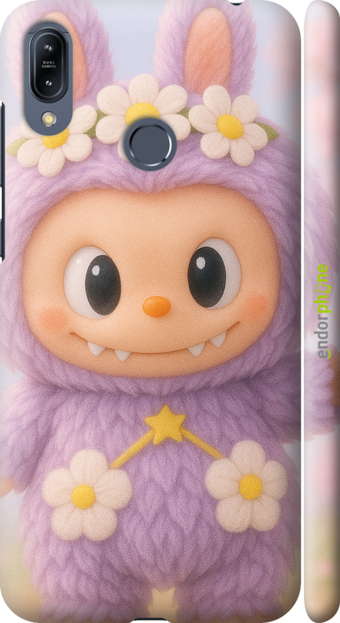 3D пластиковый матовый чехол Лабубу 1 для Asus Zenfone Max M2 ZB633KL - 6709m-1629 изображение 